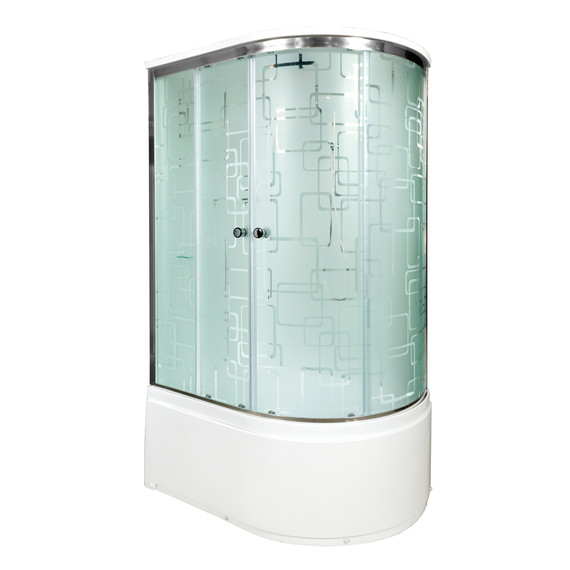 Душевая кабина Avacan 120x90 см EM5012L, хром/узор (безсиликоновая сборка) фото 2