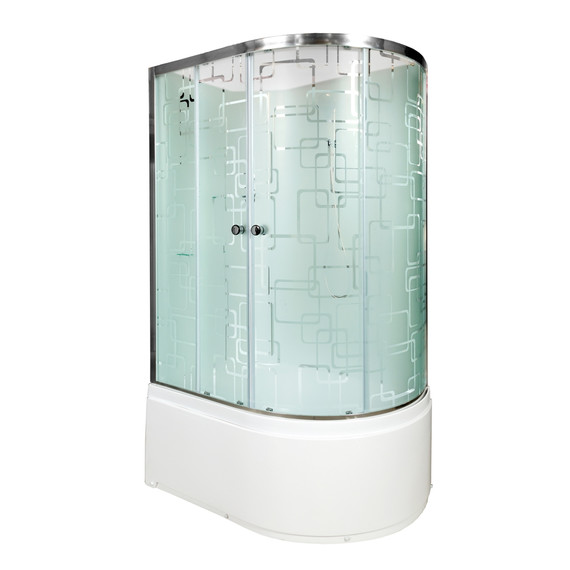 Душевая кабина Avacan 120x90 см EM5012LN, хром/узор (безсиликоновая сборка) фото 2