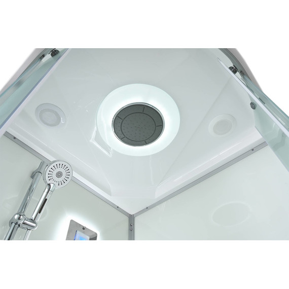 Гидробокс Avacan 100x100 см D5010LED, хром/матовое (безсиликоновая сборка) - 13 Гидробокс Avacan 100x100 см D5010LED, хром/матовое (безсиликоновая сборка) фото 13