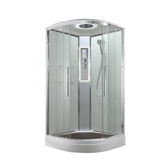 Гидробокс Avacan 80x80 см EM2080LEDT, хром/прозрачное (безсиликоновая сборка) - 4 Гидробокс Avacan 80x80 см EM2080LEDT, хром/прозрачное (безсиликоновая сборка) фото 4