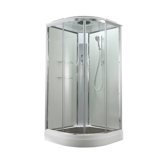 Душевая кабина Avacan 90x90 см EM2090T, хром/прозрачное (безсиликоновая сборка) фото 3