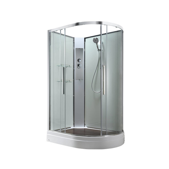 Душевая кабина Avacan 120x80 см EM2812LNT, хром/прозрачное (безсиликоновая сборка) фото 3