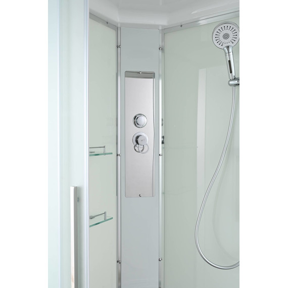 Душевая кабина Avacan 120x80 см EM2812LT, хром/прозрачное (безсиликоновая сборка) фото 6