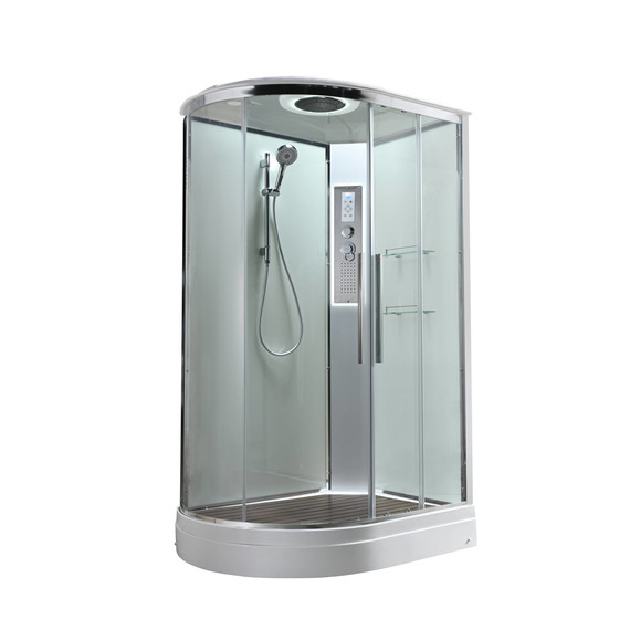 Гидробокс Avacan 120x80 см EM2812RLEDT, хром/прозрачное (безсиликоновая сборка) -  Гидробокс Avacan 120x80 см EM2812RLEDT, хром/прозрачное (безсиликоновая сборка) фото