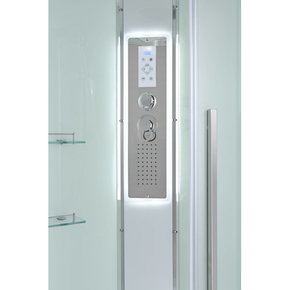 Гидробокс Avacan 100x100 см EM3010LED, хром/матовое (безсиликоновая сборка) - 9 Гидробокс Avacan 100x100 см EM3010LED, хром/матовое (безсиликоновая сборка) фото 9