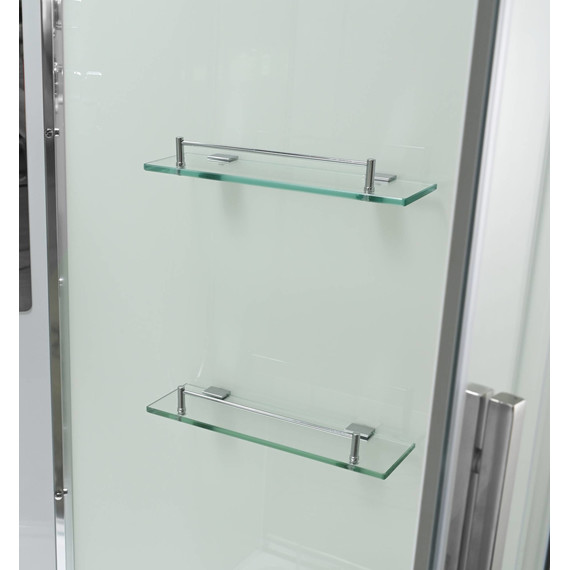 Душевая кабина Avacan 100x100 см EM3010T, хром/прозрачное (безсиликоновая сборка) фото 12