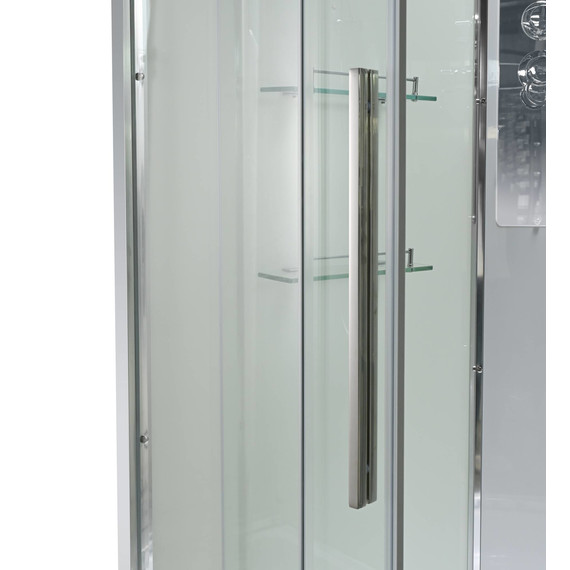 Душевая кабина Avacan 80x80 см EM3080NT, хром/прозрачное (безсиликоновая сборка) фото 10