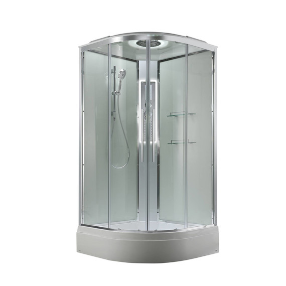 Гидробокс Avacan 90x90 см EM3090LEDT, хром/прозрачное (безсиликоновая сборка) - 3 Гидробокс Avacan 90x90 см EM3090LEDT, хром/прозрачное (безсиликоновая сборка) фото 3