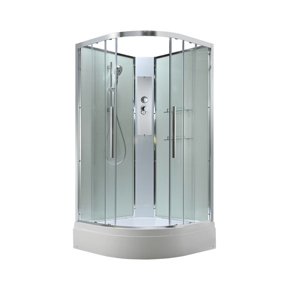 Душевая кабина Avacan 90x90 см EM3090NT, хром/прозрачное (безсиликоновая сборка) фото 