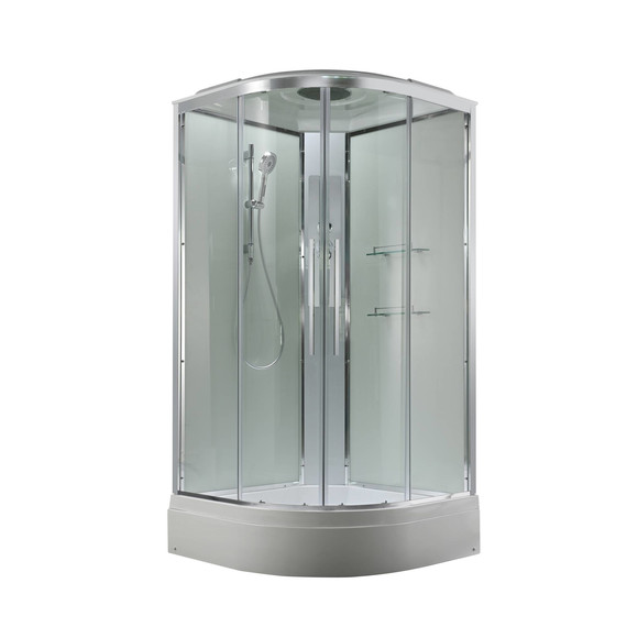 Душевая кабина Avacan 90x90 см EM3090T, хром/прозрачное (безсиликоновая сборка) фото 3