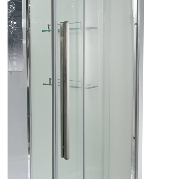 Душевая кабина Avacan 90x90 см EM3090T, хром/прозрачное (безсиликоновая сборка) фото 13