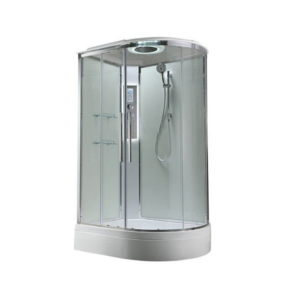 Гидробокс Avacan 120x80 см EM3812LLEDT, хром/прозрачное (безсиликоновая сборка) - 3 Гидробокс Avacan 120x80 см EM3812LLEDT, хром/прозрачное (безсиликоновая сборка) фото 3