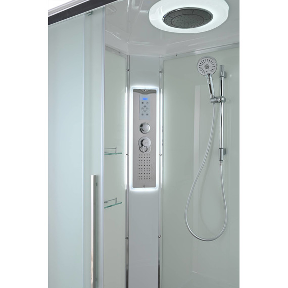 Гидробокс Avacan 120x80 см EM3812LLED, хром/матовое (безсиликоновая сборка) - 9 Гидробокс Avacan 120x80 см EM3812LLED, хром/матовое (безсиликоновая сборка) фото 9