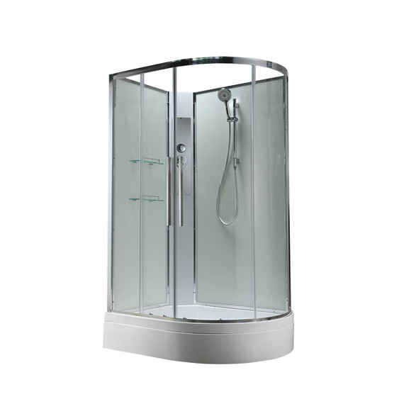 Душевая кабина Avacan 120x80 см EM3812LNT, хром/прозрачное (безсиликоновая сборка) фото 