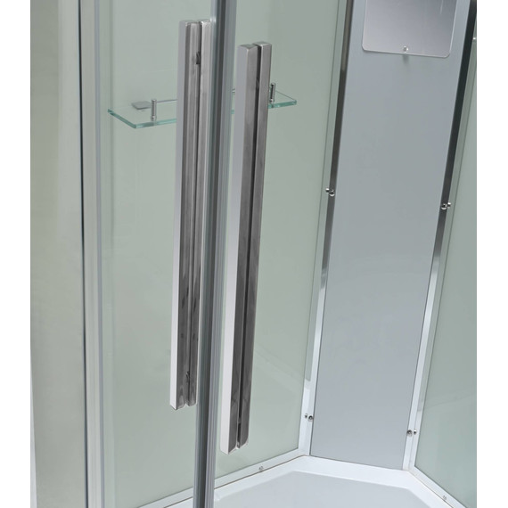 Душевая кабина Avacan 120x80 см EM3812LT, хром/прозрачное (безсиликоновая сборка) фото 15