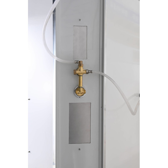 Душевая кабина Avacan 120x80 см EM3812LT, хром/прозрачное (безсиликоновая сборка) фото 9