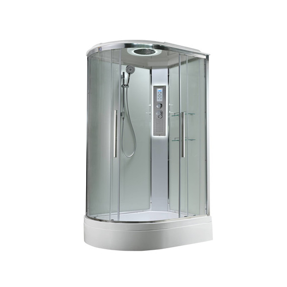 Гидробокс Avacan 120x80 см EM3812RLEDT, хром/прозрачное (безсиликоновая сборка) -  Гидробокс Avacan 120x80 см EM3812RLEDT, хром/прозрачное (безсиликоновая сборка) фото