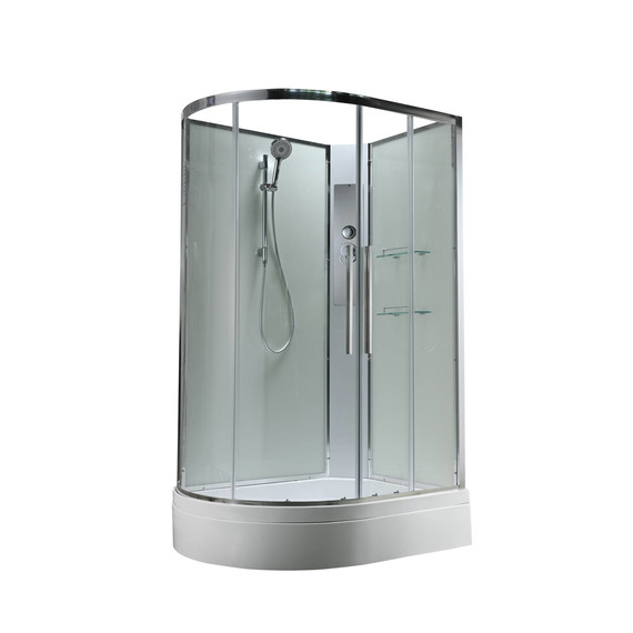 Душевая кабина Avacan 120x80 см EM3812RNT, хром/прозрачное (безсиликоновая сборка) фото 