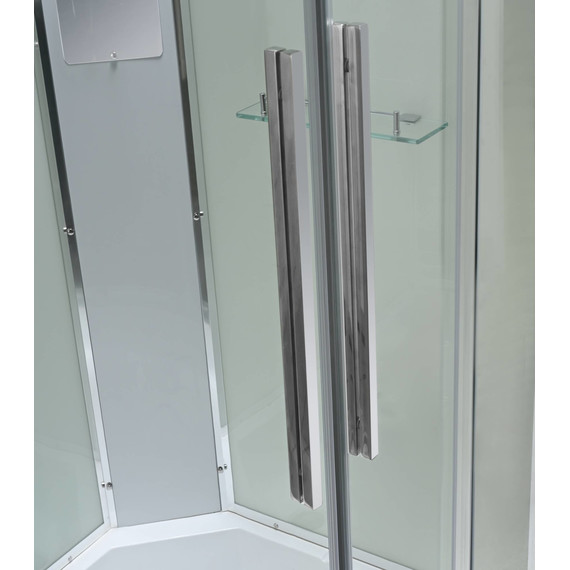 Душевая кабина Avacan 120x80 см EM3812RT, хром/прозрачное (безсиликоновая сборка) фото 15