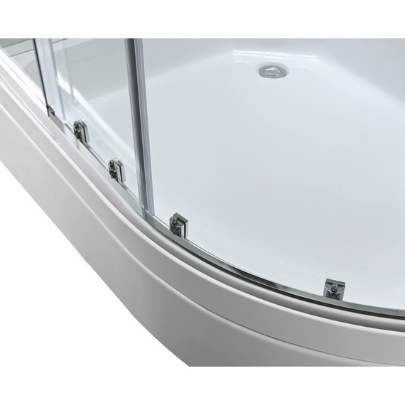 Гидробокс Avacan 120x90 см EM3912LLEDT, хром/прозрачное (безсиликоновая сборка) - 16 Гидробокс Avacan 120x90 см EM3912LLEDT, хром/прозрачное (безсиликоновая сборка) фото 16