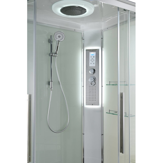 Гидробокс Avacan 120x90 см EM3912RLEDT, хром/прозрачное (безсиликоновая сборка) - 13 Гидробокс Avacan 120x90 см EM3912RLEDT, хром/прозрачное (безсиликоновая сборка) фото 13