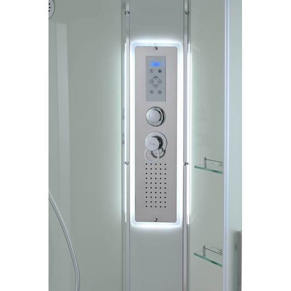 Гидробокс Avacan 120x90 см EM3912RLED, хром/матовое (безсиликоновая сборка) - 11 Гидробокс Avacan 120x90 см EM3912RLED, хром/матовое (безсиликоновая сборка) фото 11