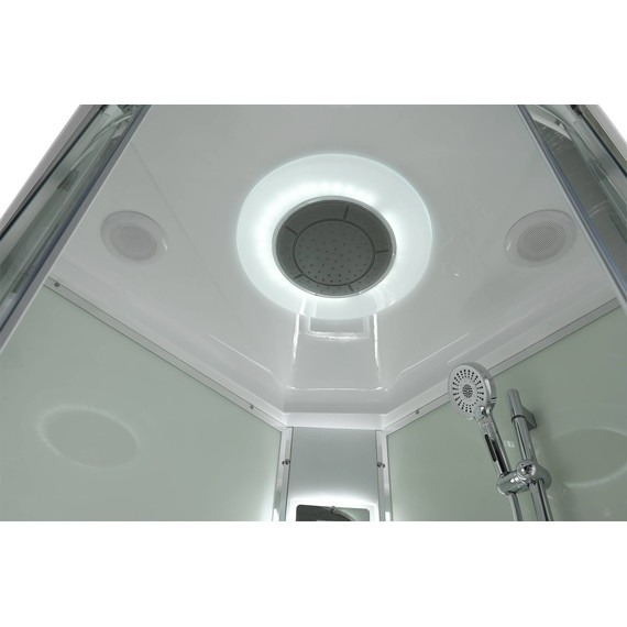 Гидробокс Avacan 100x100 см EM5010LEDT, хром/прозрачное (безсиликоновая сборка) - 15 Гидробокс Avacan 100x100 см EM5010LEDT, хром/прозрачное (безсиликоновая сборка) фото 15