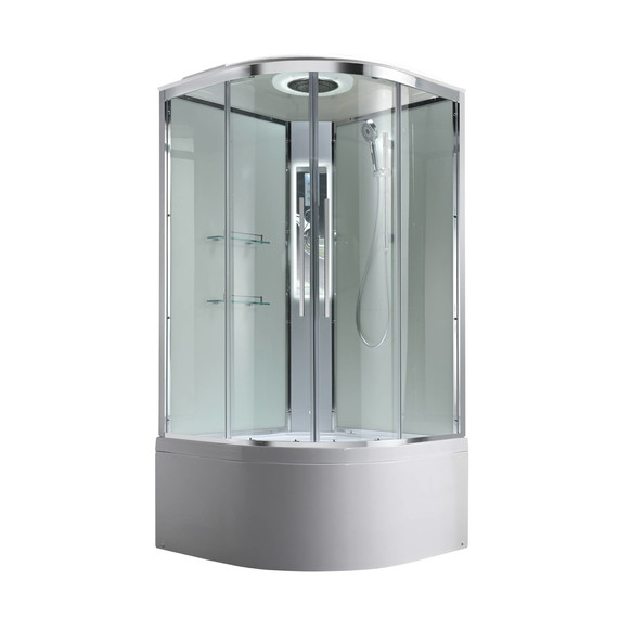 Гидробокс Avacan 110x110 см EM5011LEDT, хром/прозрачное (безсиликоновая сборка) - 3 Гидробокс Avacan 110x110 см EM5011LEDT, хром/прозрачное (безсиликоновая сборка) фото 3