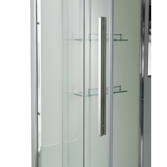 Душевая кабина Avacan 80x80 см EM5080NT, хром/прозрачное (безсиликоновая сборка) фото 12