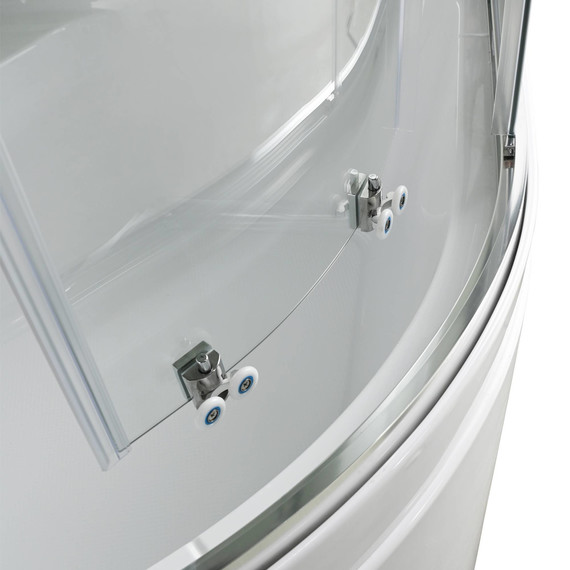 Душевая кабина Avacan 80x80 см EM5080NT, хром/прозрачное (безсиликоновая сборка) фото 14