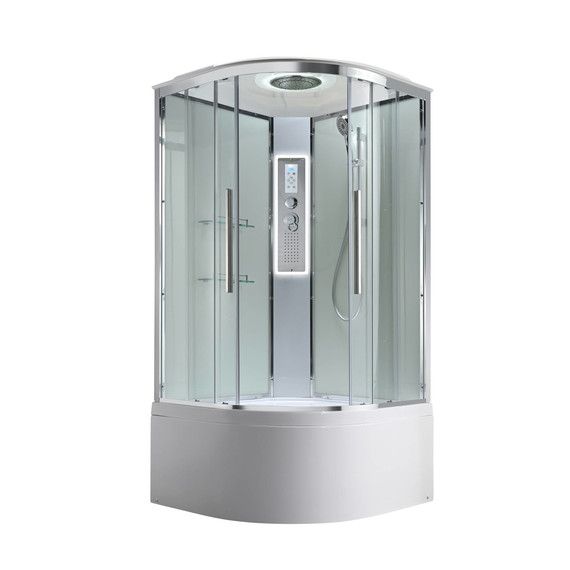 Гидробокс Avacan 90x90 см EM5090LEDT, хром/прозрачное (безсиликоновая сборка) -  Гидробокс Avacan 90x90 см EM5090LEDT, хром/прозрачное (безсиликоновая сборка) фото