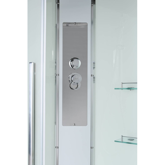 Душевая кабина Avacan 90x90 см EM5090NT, хром/прозрачное (безсиликоновая сборка) фото 7