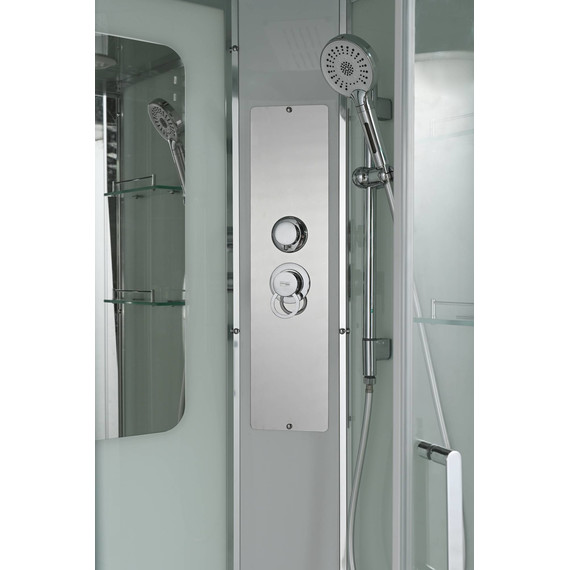 Душевая кабина Avacan 100x100 см A2010, хром/прозрачное (безсиликоновая сборка) фото 9