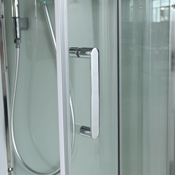 Душевая кабина Avacan 90x90 см A2090, хром/прозрачное (безсиликоновая сборка) фото 13