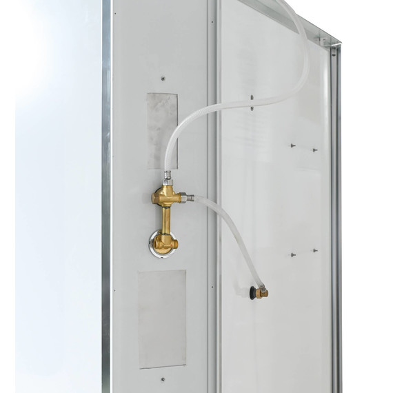 Душевая кабина Avacan 90x90 см A2090, хром/прозрачное (безсиликоновая сборка) фото 9