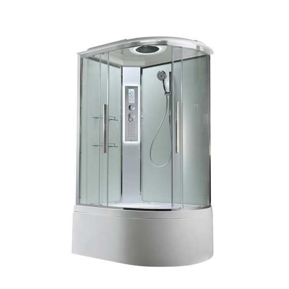 Гидробокс Avacan 110x80 см EM5811LLEDT, хром/прозрачное (безсиликоновая сборка) -  Гидробокс Avacan 110x80 см EM5811LLEDT, хром/прозрачное (безсиликоновая сборка) фото