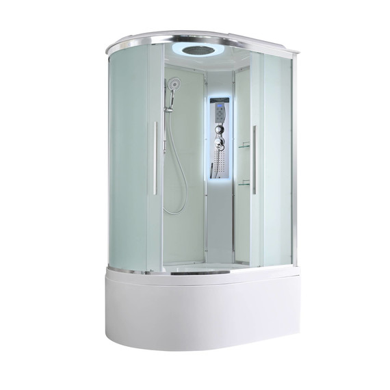 Гидробокс Avacan 120x80 см EM5812RLED, хром/матовое (безсиликоновая сборка) -  Гидробокс Avacan 120x80 см EM5812RLED, хром/матовое (безсиликоновая сборка) фото