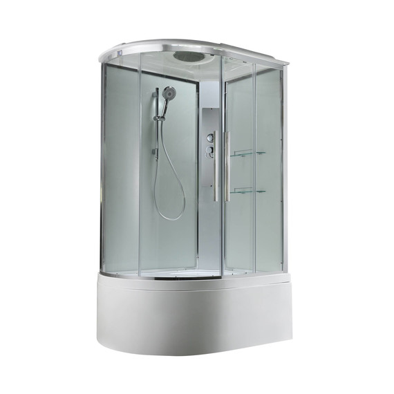 Душевая кабина Avacan 120x80 см EM5812RT, хром/прозрачное (безсиликоновая сборка) фото 