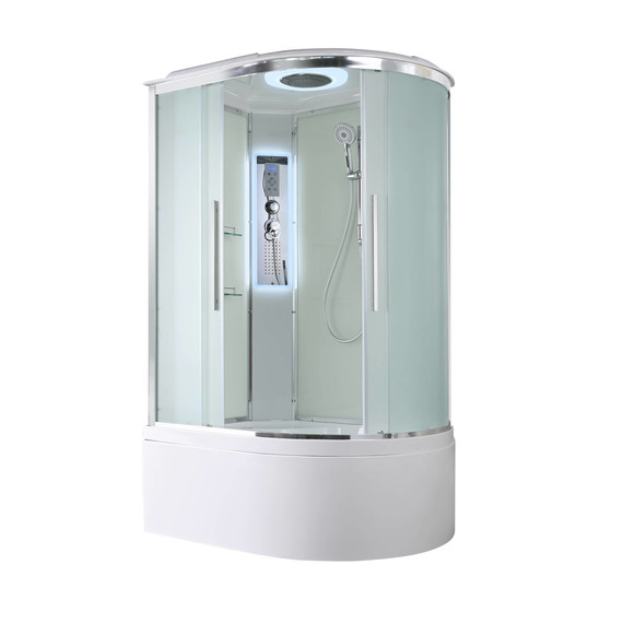 Гидробокс Avacan 120x90 см EM5912LLED, хром/матовое (безсиликоновая сборка) -  Гидробокс Avacan 120x90 см EM5912LLED, хром/матовое (безсиликоновая сборка) фото