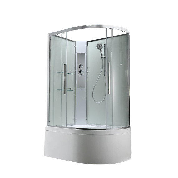 Душевая кабина Avacan 120x90 см EM5912LNT, хром/прозрачное (безсиликоновая сборка) фото 