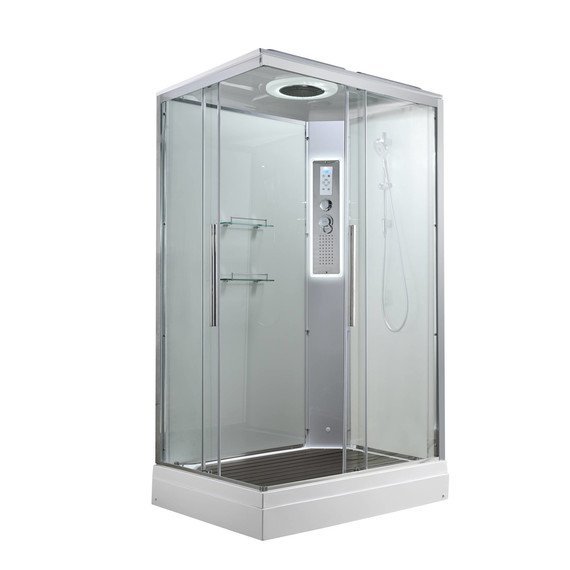 Гидробокс Avacan 110x90 см K2011LED, хром/прозрачное (безсиликоновая сборка) - 2 Гидробокс Avacan 110x90 см K2011LED, хром/прозрачное (безсиликоновая сборка) фото 2