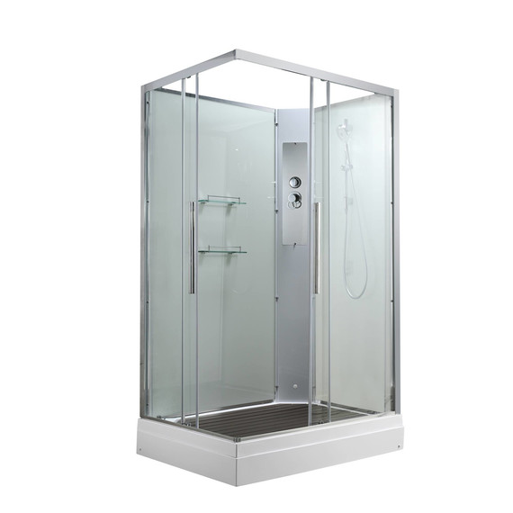 Душевая кабина Avacan 110x90 см K2011N, хром/прозрачное (безсиликоновая сборка) фото 3
