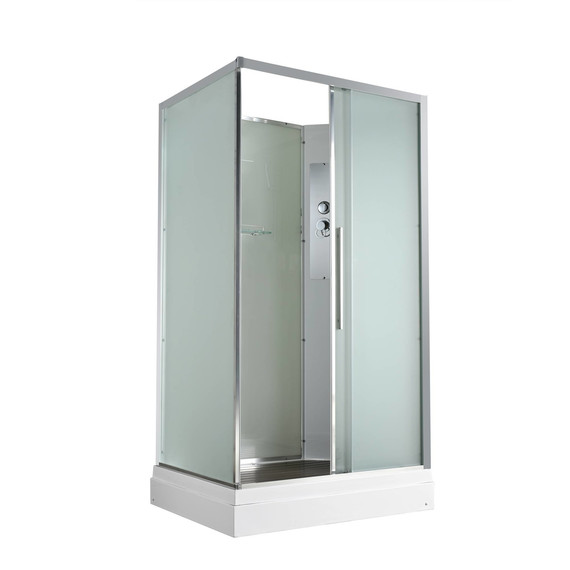 Душевая кабина Avacan 110x90 см KD2911N, хром/матовое (безсиликоновая сборка) фото 
