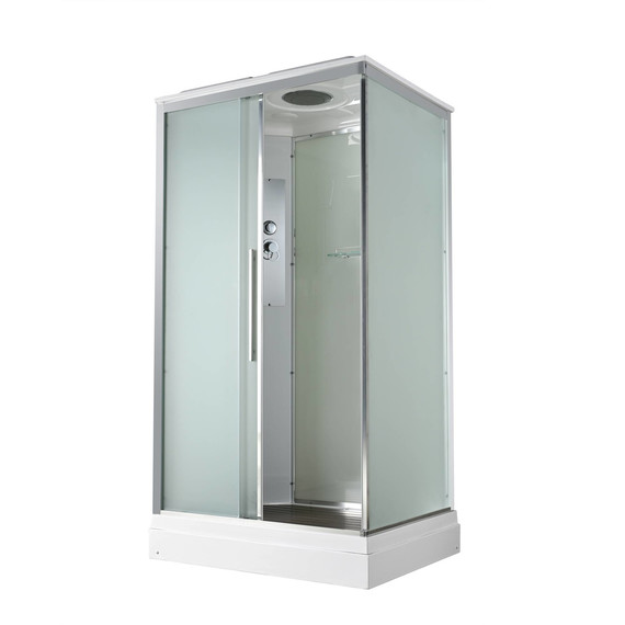 Душевая кабина Avacan 110x90 см KD2911, хром/матовое (безсиликоновая сборка) фото 