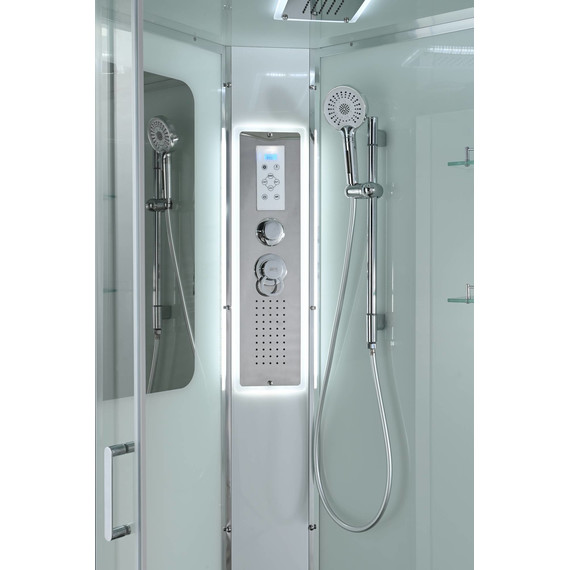 Гидробокс Avacan 120x80 см A2812LLED, хром/прозрачное (безсиликоновая сборка) - 10 Гидробокс Avacan 120x80 см A2812LLED, хром/прозрачное (безсиликоновая сборка) фото 10