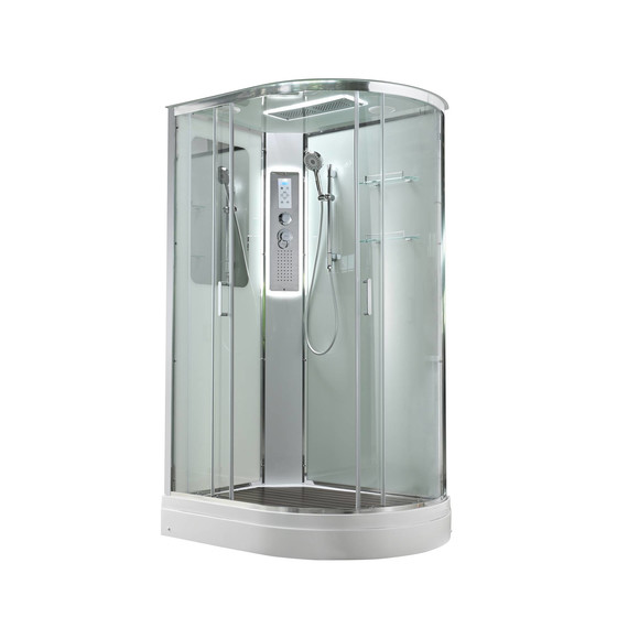 Гидробокс Avacan 120x80 см A2812LLED, хром/прозрачное (безсиликоновая сборка) -  Гидробокс Avacan 120x80 см A2812LLED, хром/прозрачное (безсиликоновая сборка) фото