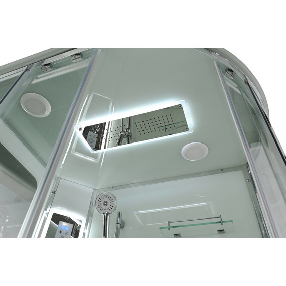 Гидробокс Avacan 120x80 см A2812LLED, хром/прозрачное (безсиликоновая сборка) - 15 Гидробокс Avacan 120x80 см A2812LLED, хром/прозрачное (безсиликоновая сборка) фото 15