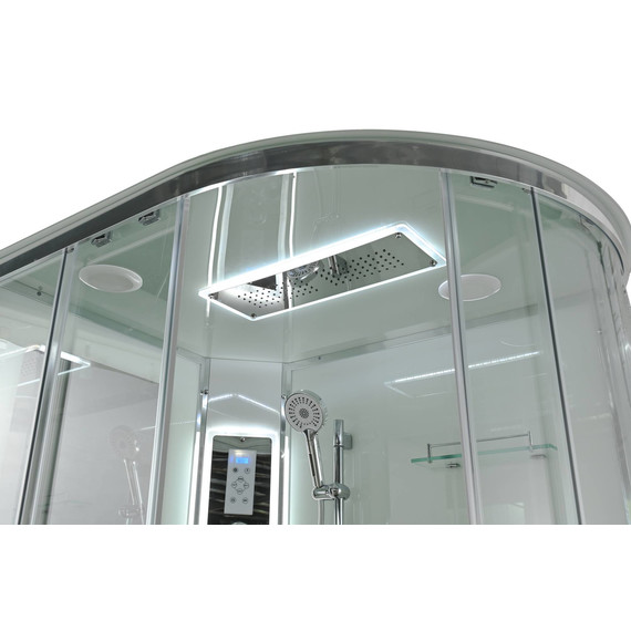 Гидробокс Avacan 120x80 см A2812LLED, хром/прозрачное (безсиликоновая сборка) - 14 Гидробокс Avacan 120x80 см A2812LLED, хром/прозрачное (безсиликоновая сборка) фото 14