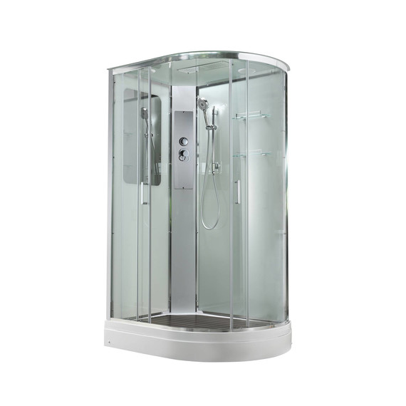 Душевая кабина Avacan 120x80 см A2812L, хром/прозрачное (безсиликоновая сборка) фото 