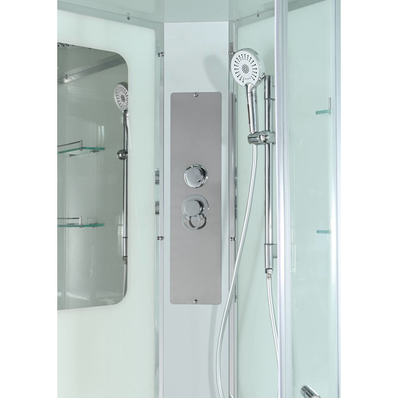 Душевая кабина Avacan 120x80 см A2812L, хром/прозрачное (безсиликоновая сборка) фото 11